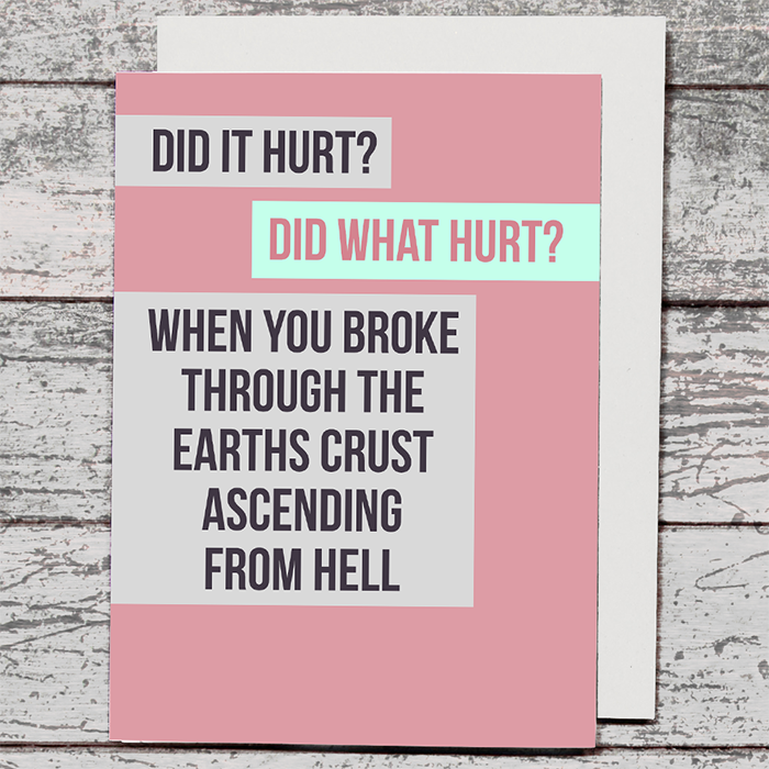 Card - Did It Hurt