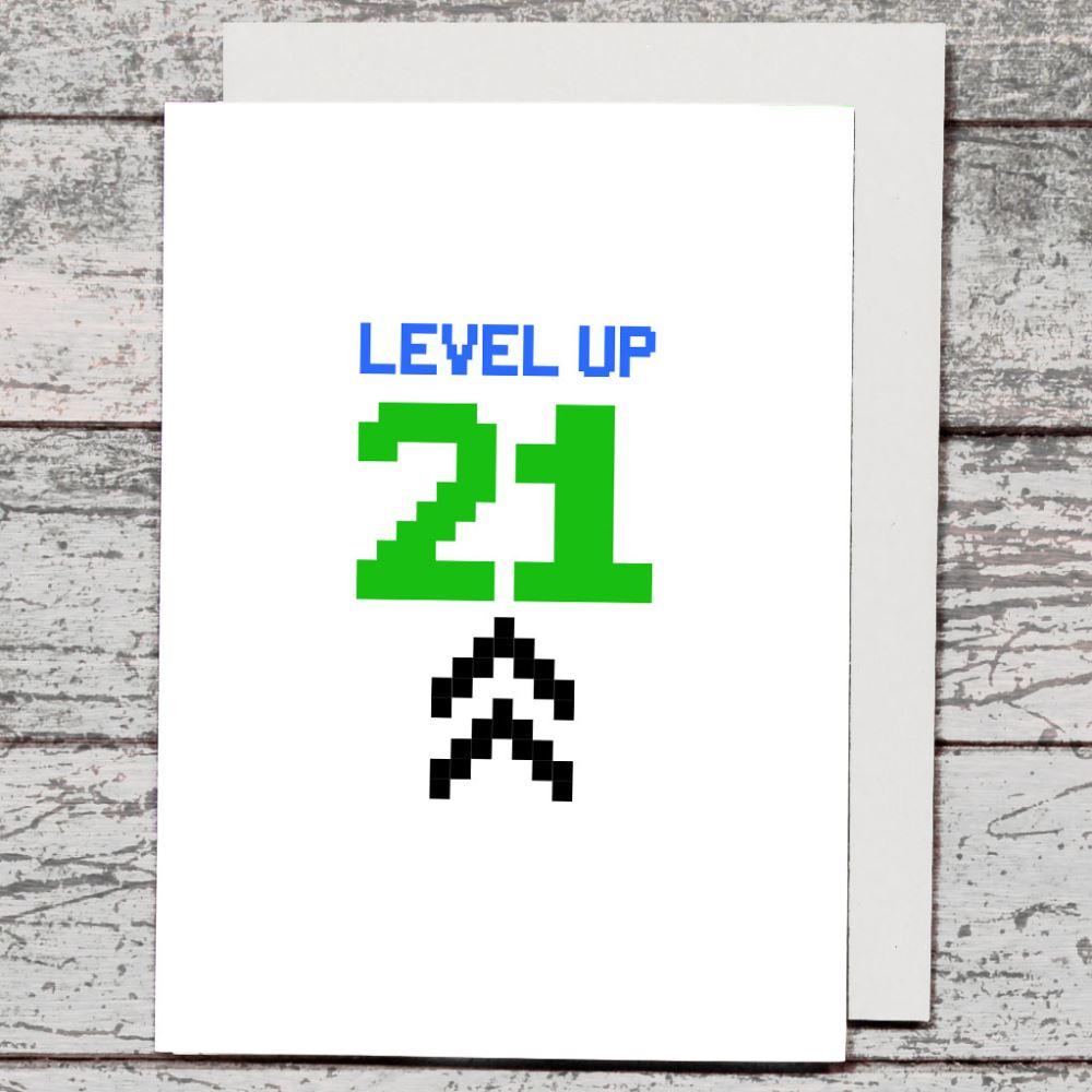 Card - Level Up 21 - The Red Dog Gift Shop
