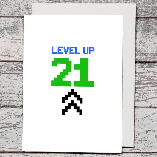 Card - Level Up 21 - The Red Dog Gift Shop