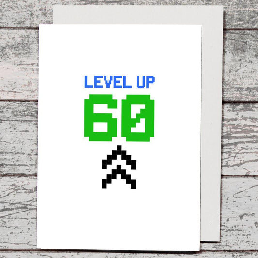 Card - Level Up 60 - The Red Dog Gift Shop
