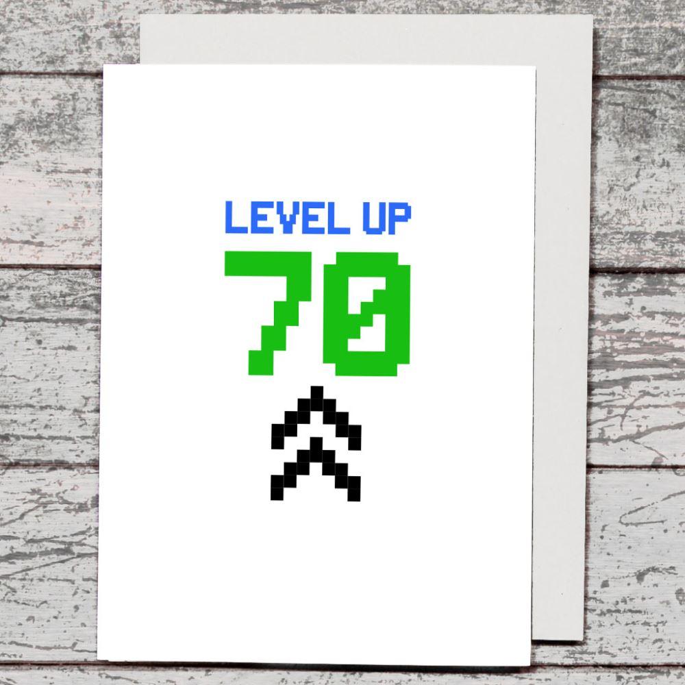 Card - Level Up 70 - The Red Dog Gift Shop