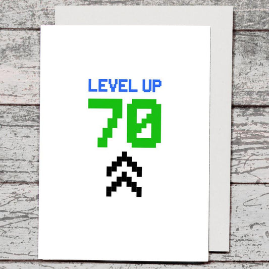Card - Level Up 70 - The Red Dog Gift Shop