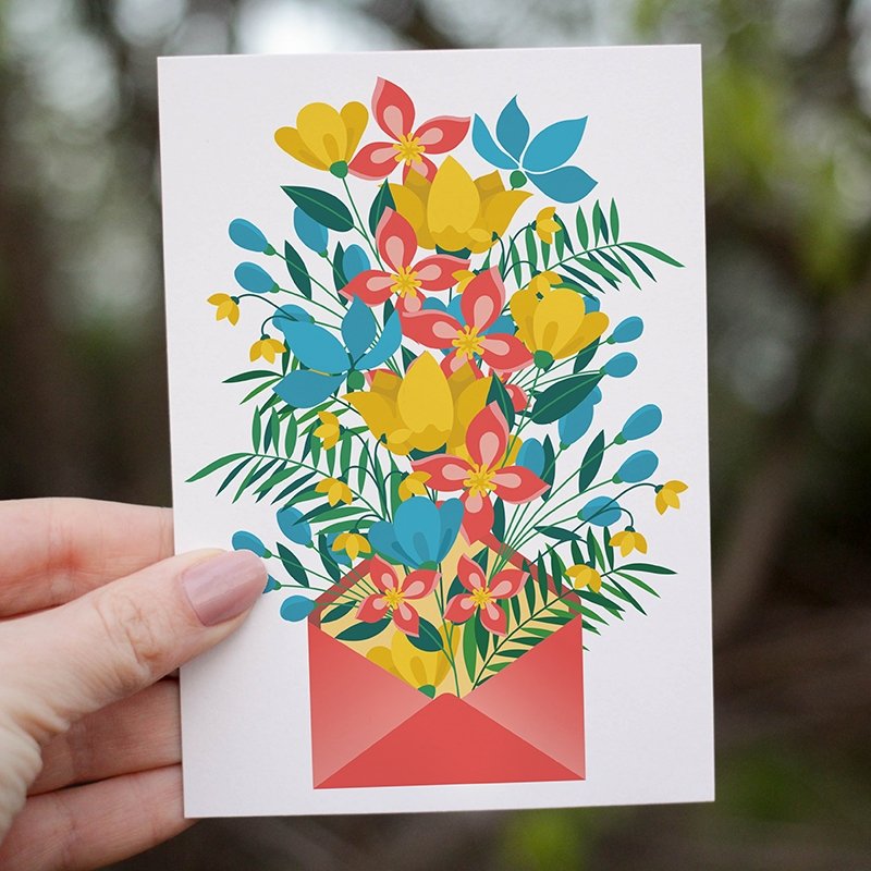 Card - Envelope Bouquet