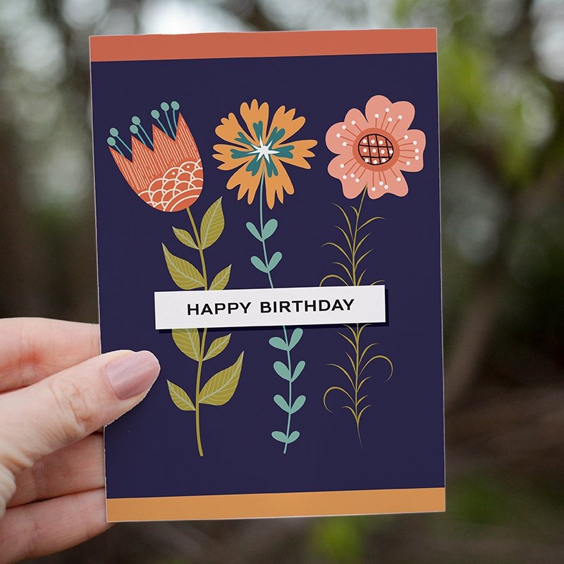 Card - Floral Birthday