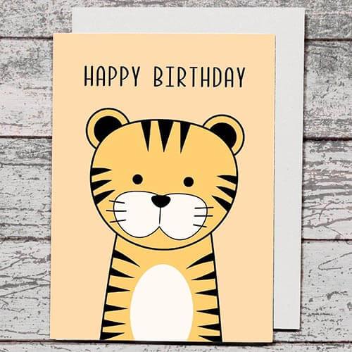 Card - Happy Birthday Tiger