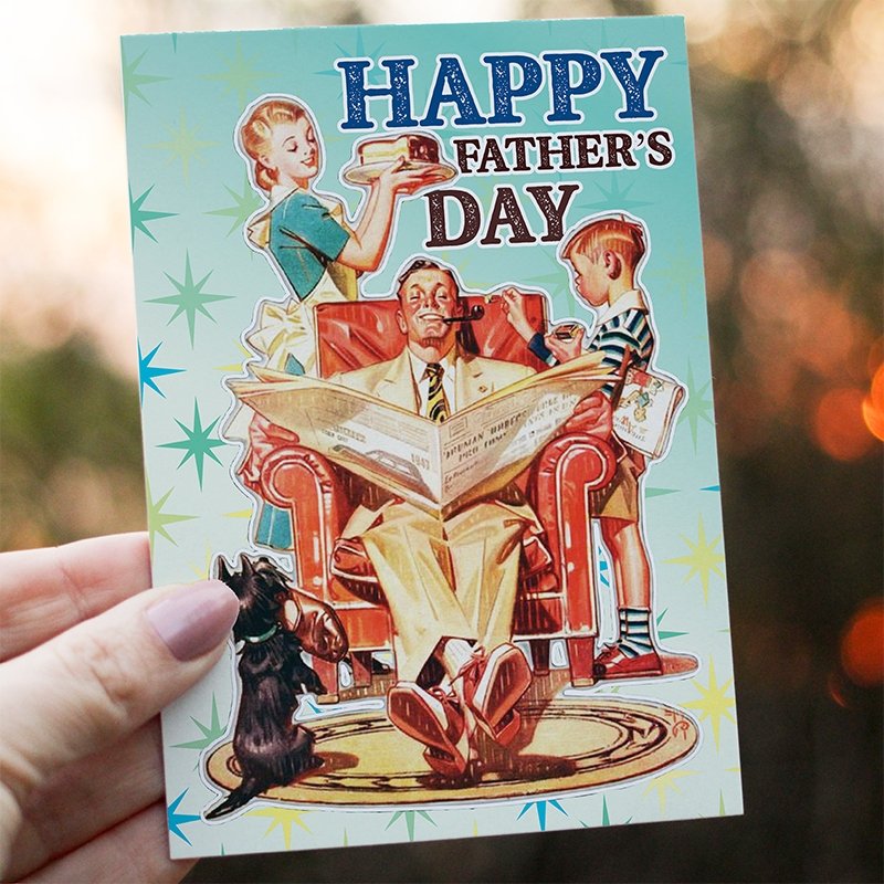 Card - Retro Father's Day