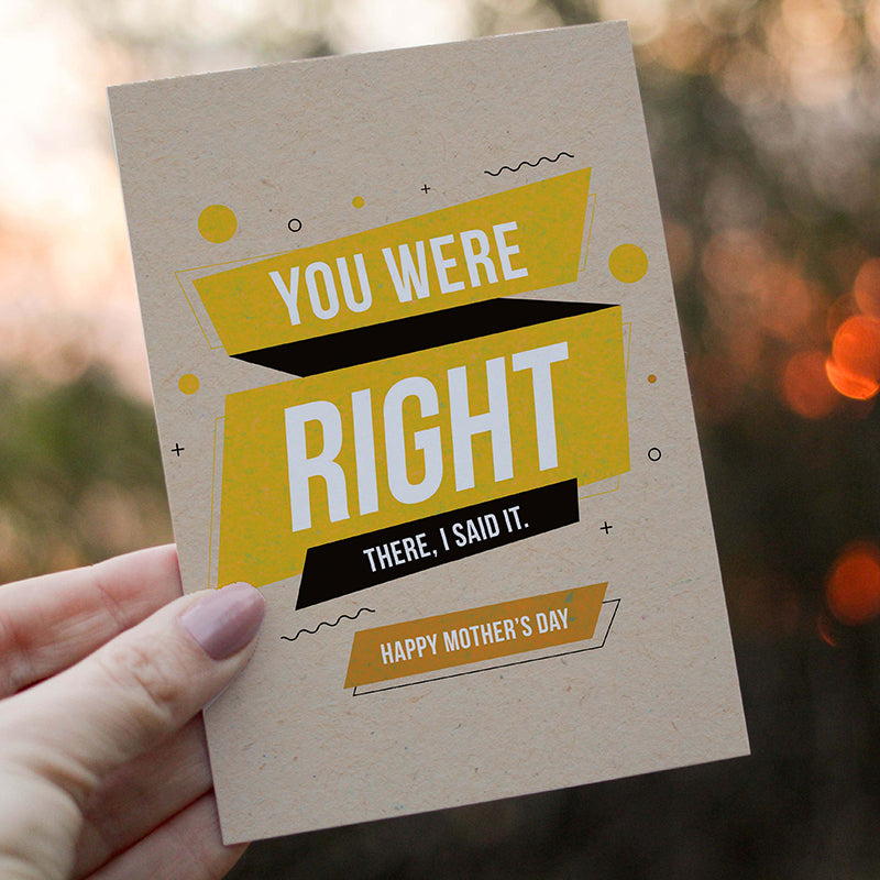 Card - You Were Right
